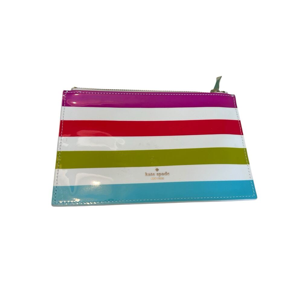 Kate Spade New York Striped Pencil Pouch 8.5” X 5.25” - Picture 2 of 8